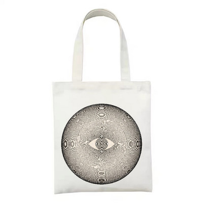 Ženska platnena torba za kupnju Sun Moon torba za knjige Ženska pamučna torba na rame Eko ručna torba Tote Torbe za kupovinu namirnica za višekratnu upotrebu