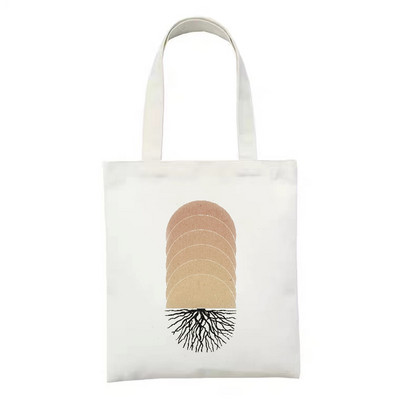 Ženska platnena torba za kupnju Sun Moon torba za knjige Ženska pamučna torba na rame Eko ručna torba Tote Torbe za kupovinu namirnica za višekratnu upotrebu