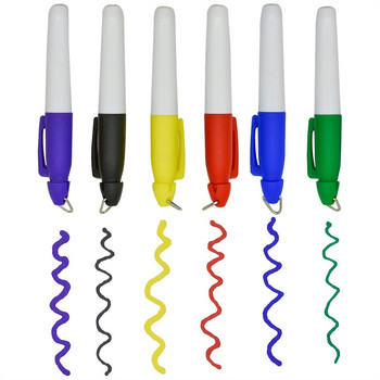 12PCS Мини перманентни маркери Многоцветни химикалки за топка за голф с щипки за ключодържател за голф за медицински сестри Пръстен за значка Училище на открито