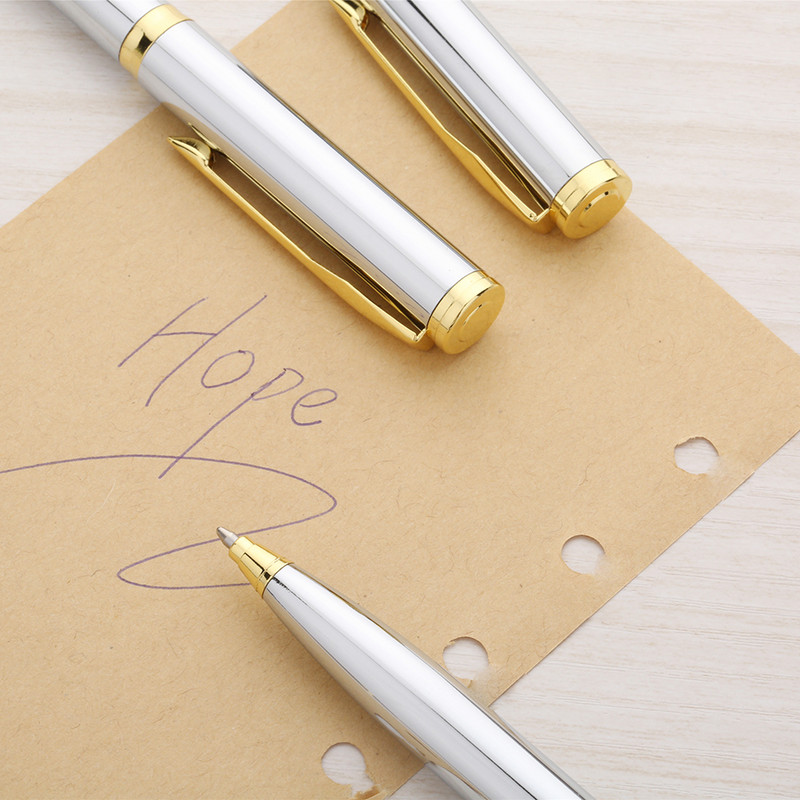 XianQin Custom Logo Prabangus Tušinukas metalinis ritininis rutulinis rašiklis, skirtas rašyti 0,7 mm pildomas dovanų raštinės reikmenys LOGO MOQ 10 vnt.