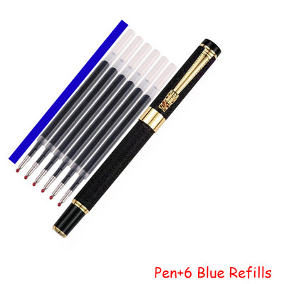 Madingo dizaino viso metalo ritininis tušinukas Biuro verslo vyrams Dragon Crystal parašo rašomasis rašiklis Pirkti 2 Siųsti dovaną