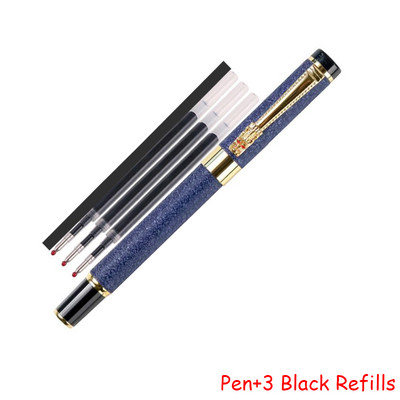 Madingo dizaino viso metalo ritininis tušinukas Biuro verslo vyrams Dragon Crystal parašo rašomasis rašiklis Pirkti 2 Siųsti dovaną