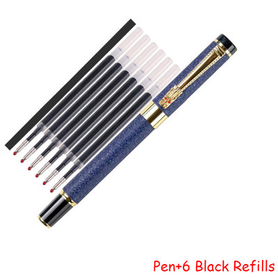 Madingo dizaino viso metalo ritininis tušinukas Biuro verslo vyrams Dragon Crystal parašo rašomasis rašiklis Pirkti 2 Siųsti dovaną