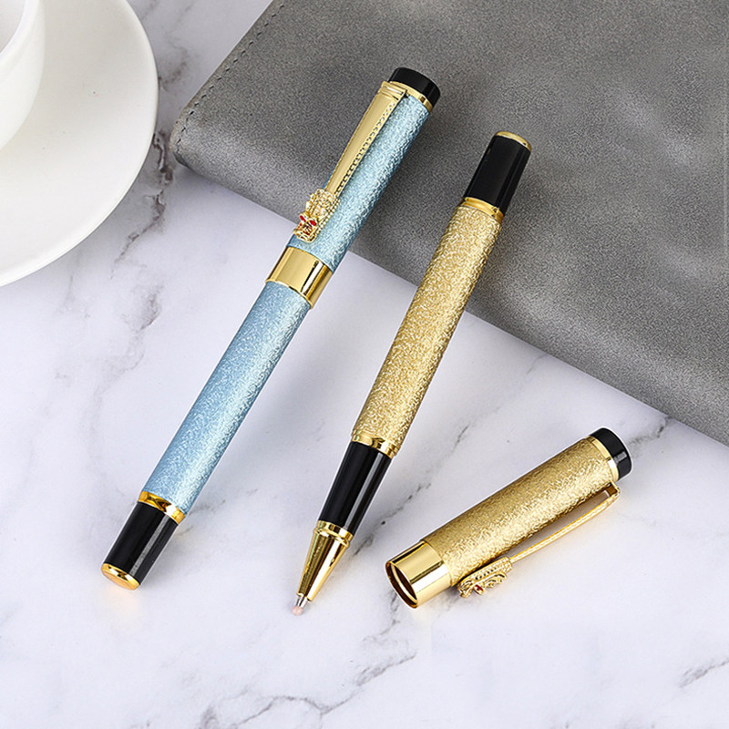 Madingo dizaino viso metalo ritininis tušinukas Biuro verslo vyrams Dragon Crystal parašo rašomasis rašiklis Pirkti 2 Siųsti dovaną