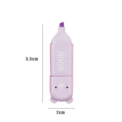 Kawaii mini marķieris 4/5/6 krāsas/komplekts Jauki marķieri pasteļtoņu zīmēšanas pildspalva Skolas un biroja mākslas kancelejas piederumi