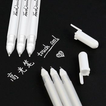 5 ΤΕΜ Λευκό Gel στυλό στυλό επισήμανσης 0,8 χιλιοστών Creative Painting Art Markers Sketching markers manga Σετ σχεδίασης Προμήθειες γραφικής ύλης