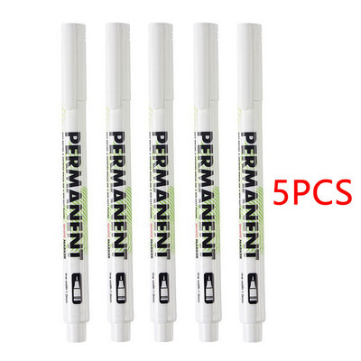 5PCS Bijela gel olovka Highlighter olovka 0,8 mm Kreativno slikanje Umjetnički markeri Markeri za skiciranje manga Set za crtanje Pribor za pisanje