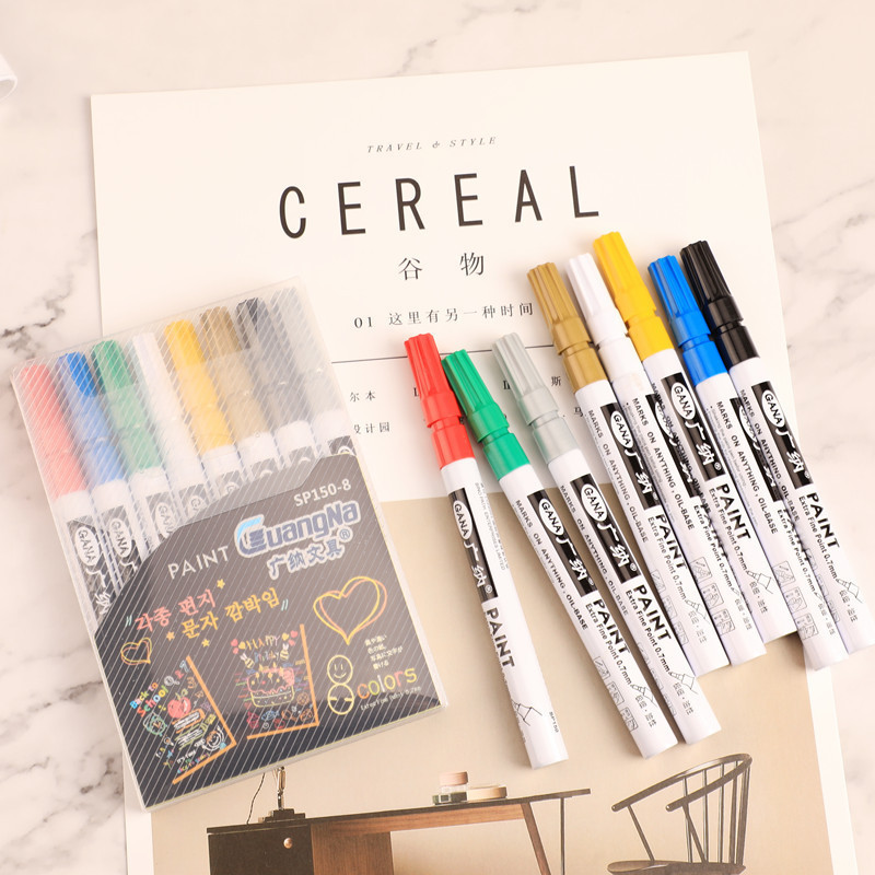 1 kom. Olovka s igličastom bojom Fineliner za crtanje u 8 boja, mekana četka, mikronski umjetnički markeri, olovke za crtanje, japanski pribor za pisanje, umjetnički pribor