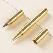 Medená sada hrotov Eternal Pencil Tip Set Creative Unlimited Writing Metal Ink Pen Office School Pomôcky Papiernictvo Obojstranné pero