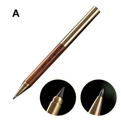 Medená sada hrotov Eternal Pencil Tip Set Creative Unlimited Writing Metal Ink Pen Office School Pomôcky Papiernictvo Obojstranné pero