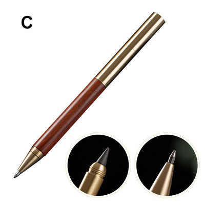 Medená sada hrotov Eternal Pencil Tip Set Creative Unlimited Writing Metal Ink Pen Office School Pomôcky Papiernictvo Obojstranné pero