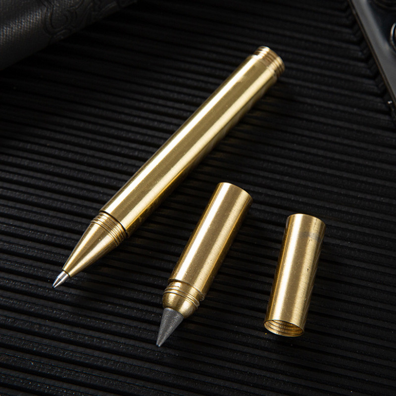 Medená sada hrotov Eternal Pencil Tip Set Creative Unlimited Writing Metal Ink Pen Office School Pomôcky Papiernictvo Obojstranné pero