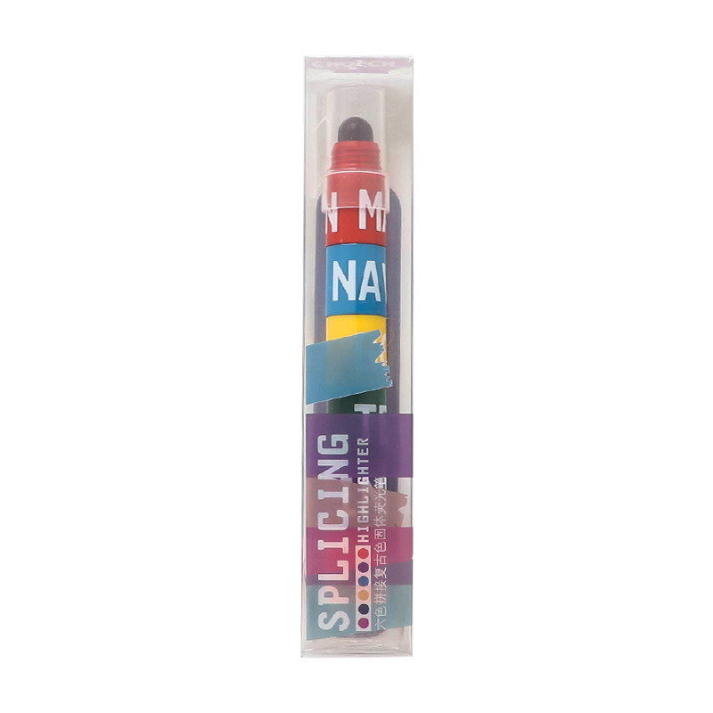 Šivanje Čvrsti Highlighter 6-Color Bullet Retro Color Highlighter Note Pen Fluorescentna Boja Graffiti Pen Studentski pribor