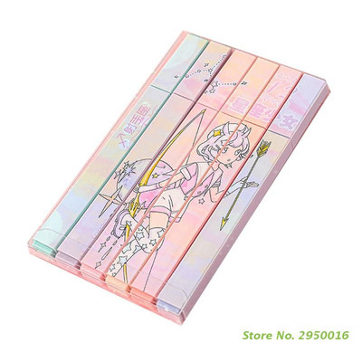 Set markera Constellation od 6 komada, šarene flomastere s vrhom dlijeta, brzo sušenje za djecu, odrasle, bojanje, bilježenje