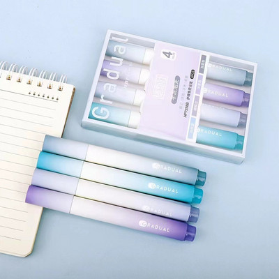 Destul de high-end Pastel Highlighter Set colorat Kawaii Marker Pen DIY Album foto Jurnal Pix fluorescent Papetărie pentru studenți