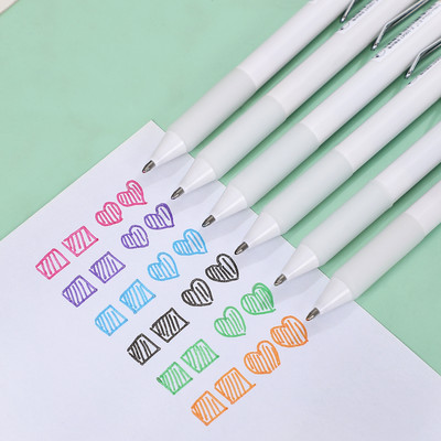 6 db 0,6 mm-es/1,0 mm-es kreatív napló anyag művészeti jelzők barkácsolás scrapbooking írószer Diákrajz jelölő toll Írókellék