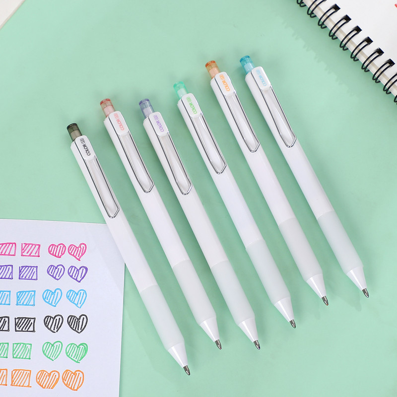 6 τμχ 0,6mm/1,0mm Δημιουργικό περιοδικό Μαρκαδόροι Υλικό Τέχνης DIY Scrapbooking Γραφική ύλη Φοιτητής Μαρκαδόρο σχεδίασης Προμήθειες γραφής