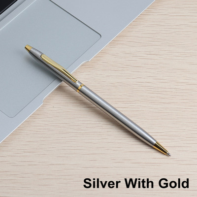 5PCS Metalna kemijska olovka s plavom crnom tintom Luksuzna prilagođena reklamna kemijska olovka za školski poklon set za studente Uredski pribor