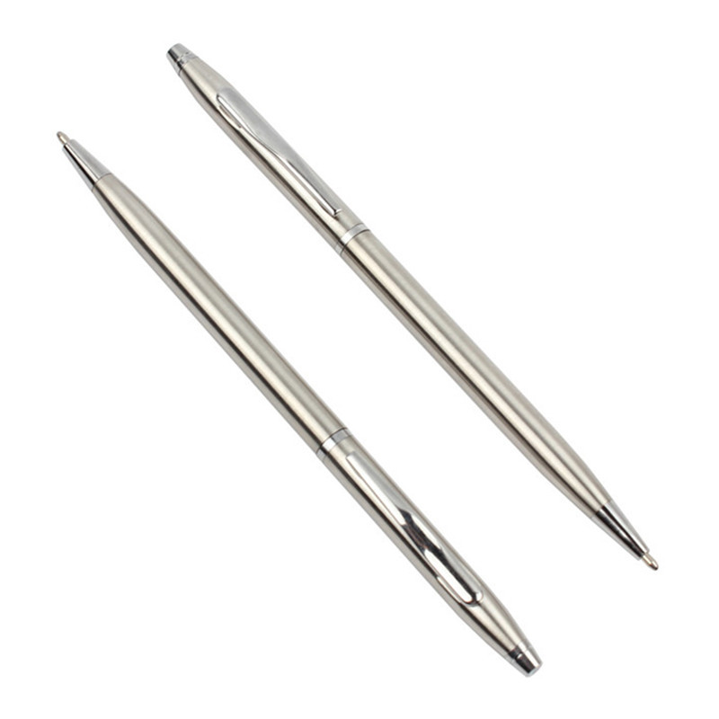 5PCS Metalna kemijska olovka s plavom crnom tintom Luksuzna prilagođena reklamna kemijska olovka za školski poklon set za studente Uredski pribor