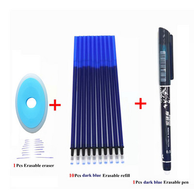 3/6/12kom/Set Izbrisiva olovka Ručka koja se može prati Plava/Crna/Crvena 0,5 mm Štap za punjenje olovaka za uredski pribor Rezerva za studentski ispit