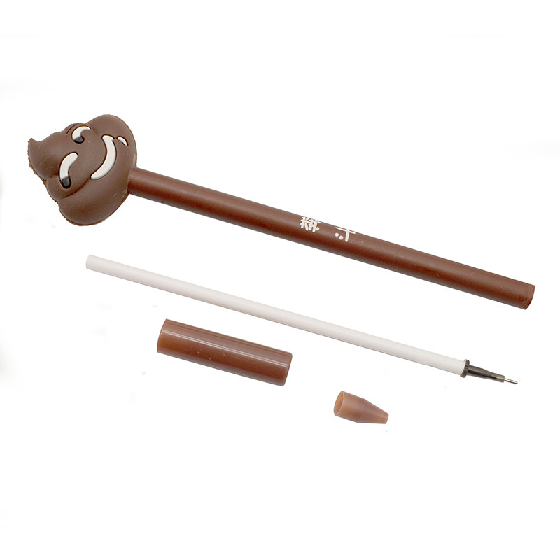 3PCS. Slatke Poo Design Gel olovke Kreativni crtani učenici Stacionarni Smiješne gel tintne olovke Školski uredski materijal Pokloni