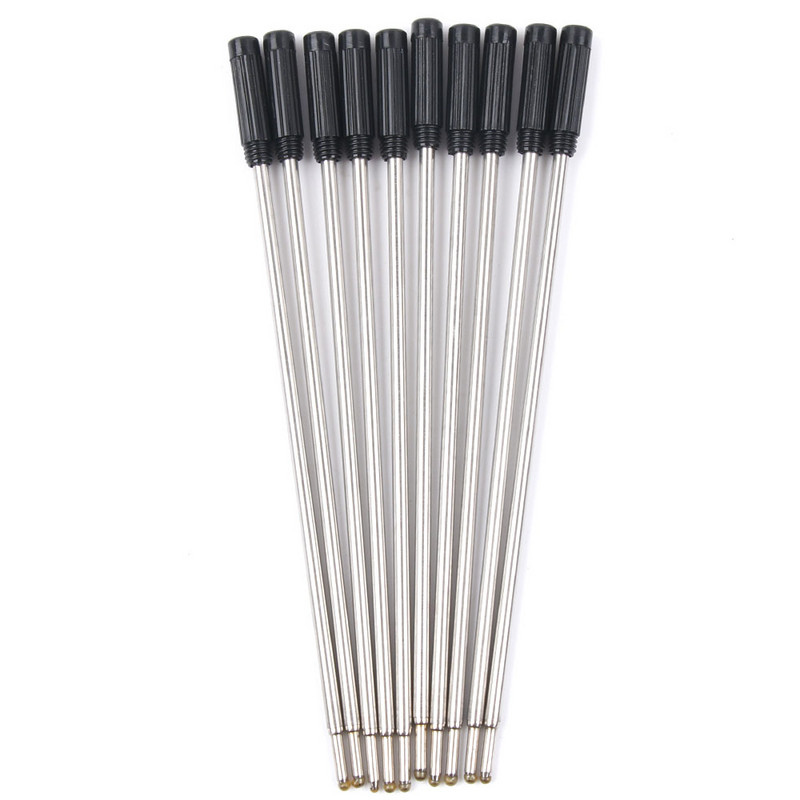 Ograničenje pokazuje 10 komada visokokvalitetnih kemijskih olovki u obliku križa, punjenja za tintu - crno i plavo, korisno