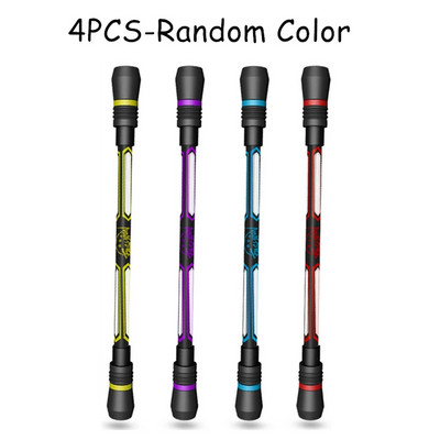 4 bucăți stilou rotativ creativ, manual, antiderapant, jucărie, eliberare presiune, elevi, copii, pix rotativ fix pentru scris, articole de papetărie