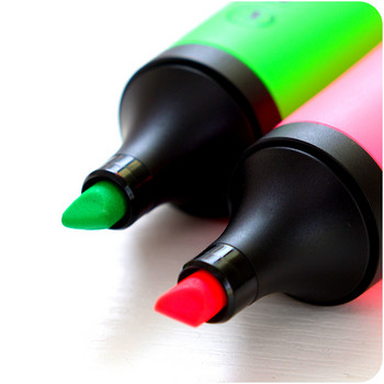 1 бр. Stabilo Neon Color Highlighter Marker Pen Накрайник за длето за рисуване Живопис Офис Хартия Копиране Факс Училище F826