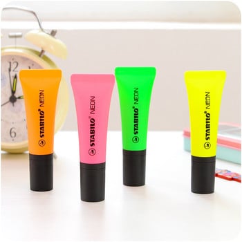 1 τεμ. Stabilo Neon Color Highlighter Μαρκαδόρος Στυλό Σμίλη Συμβουλή για Σχέδιο Ζωγραφική Χαρτί γραφείου Αντίγραφο Φαξ Σχολή F826