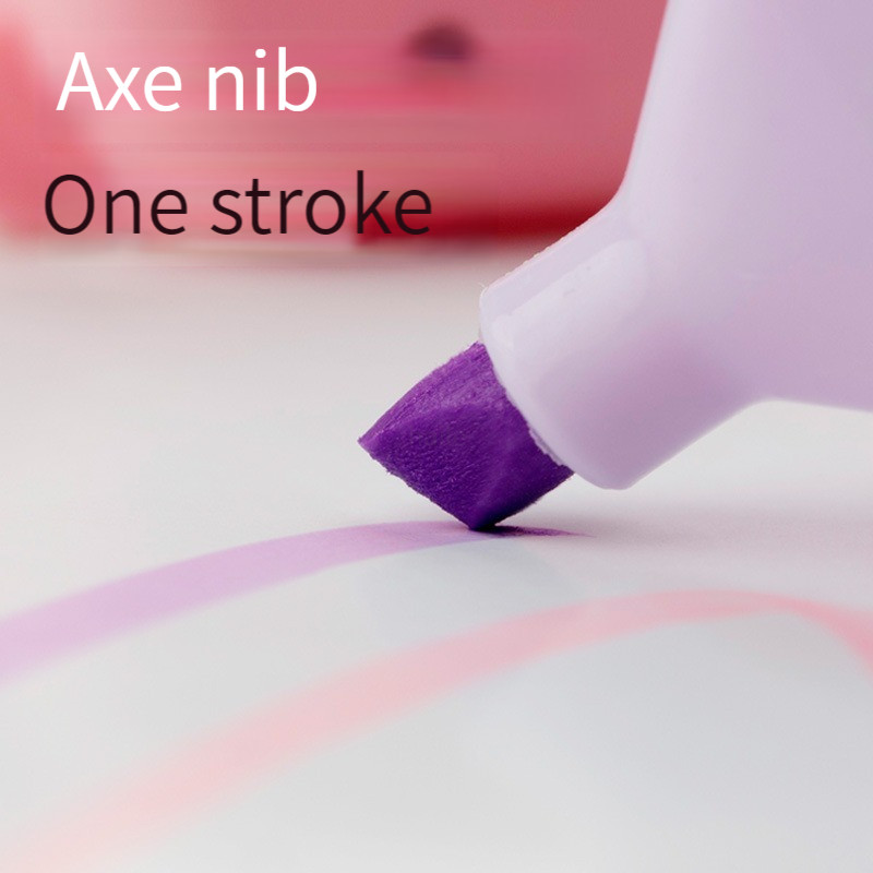 Haile 6pcs/Set Mini olovke za označavanje sa slatkim crtanim filmovima Kawaii markeri u pastelnim bojama Manga Markeri za spomenare Dnevnik za označavanje Pribor