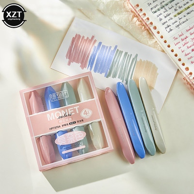 4 gab. marķieris, marķieris Monet Colors, mīksts otas uzgalis, gluds dizains skolēnu piederumu dāvanām