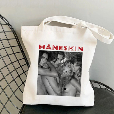 2021. Shopper Damiano David Maneskin torba Harajuku ženska torba za kupnju Platnena torba za kupovinu torba za djevojke Torba torba Ženska torba na rame