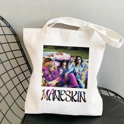 2021. Shopper Damiano David Maneskin torba Harajuku ženska torba za kupnju Platnena torba za kupovinu torba za djevojke Torba torba Ženska torba na rame