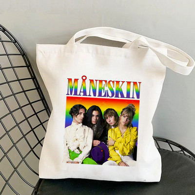 2021. Shopper Damiano David Maneskin torba Harajuku ženska torba za kupnju Platnena torba za kupovinu torba za djevojke Torba torba Ženska torba na rame