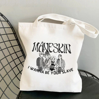 2021. Shopper Damiano David Maneskin torba Harajuku ženska torba za kupnju Platnena torba za kupovinu torba za djevojke Torba torba Ženska torba na rame