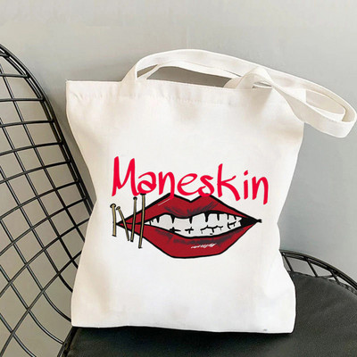 2021. Shopper Damiano David Maneskin torba Harajuku ženska torba za kupnju Platnena torba za kupovinu torba za djevojke Torba torba Ženska torba na rame