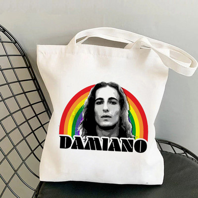 2021. Shopper Damiano David Maneskin torba Harajuku ženska torba za kupnju Platnena torba za kupovinu torba za djevojke Torba torba Ženska torba na rame
