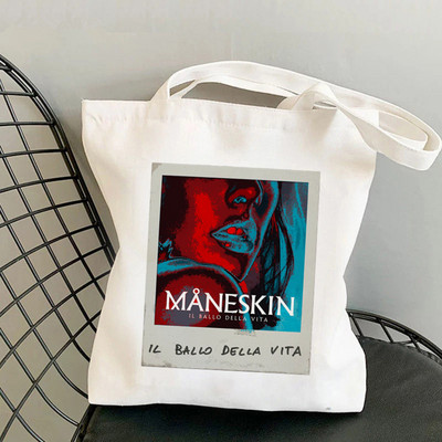 2021. Shopper Damiano David Maneskin torba Harajuku ženska torba za kupnju Platnena torba za kupovinu torba za djevojke Torba torba Ženska torba na rame