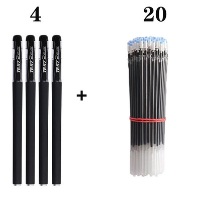 Paket gel olovke Ručke neutralne olovke Štap za punjenje 0,5 mm vrh metka Crnoplava Hemijska kemijska olovka s crvenom tintom Olovka za potpisivanje Uredski pribor za studente