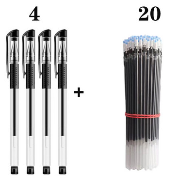 Paket gel olovke Ručke neutralne olovke Štap za punjenje 0,5 mm vrh metka Crnoplava Hemijska kemijska olovka s crvenom tintom Olovka za potpisivanje Uredski pribor za studente