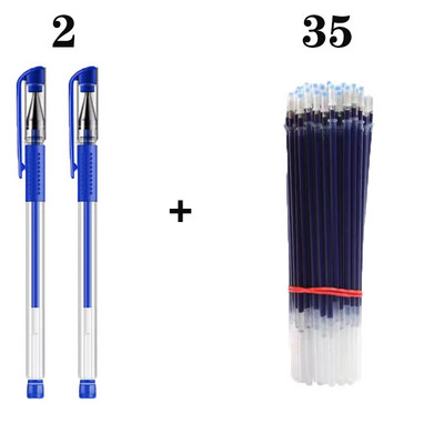 Paket gel olovke Ručke neutralne olovke Štap za punjenje 0,5 mm vrh metka Crnoplava Hemijska kemijska olovka s crvenom tintom Olovka za potpisivanje Uredski pribor za studente