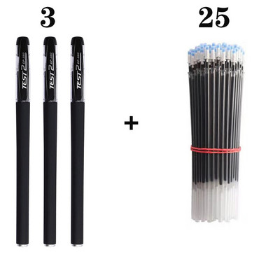 Paket gel olovke Ručke neutralne olovke Štap za punjenje 0,5 mm vrh metka Crnoplava Hemijska kemijska olovka s crvenom tintom Olovka za potpisivanje Uredski pribor za studente