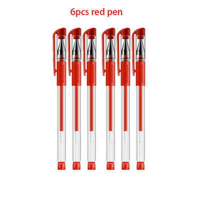 Paket gel olovke Ručke neutralne olovke Štap za punjenje 0,5 mm vrh metka Crnoplava Hemijska kemijska olovka s crvenom tintom Olovka za potpisivanje Uredski pribor za studente