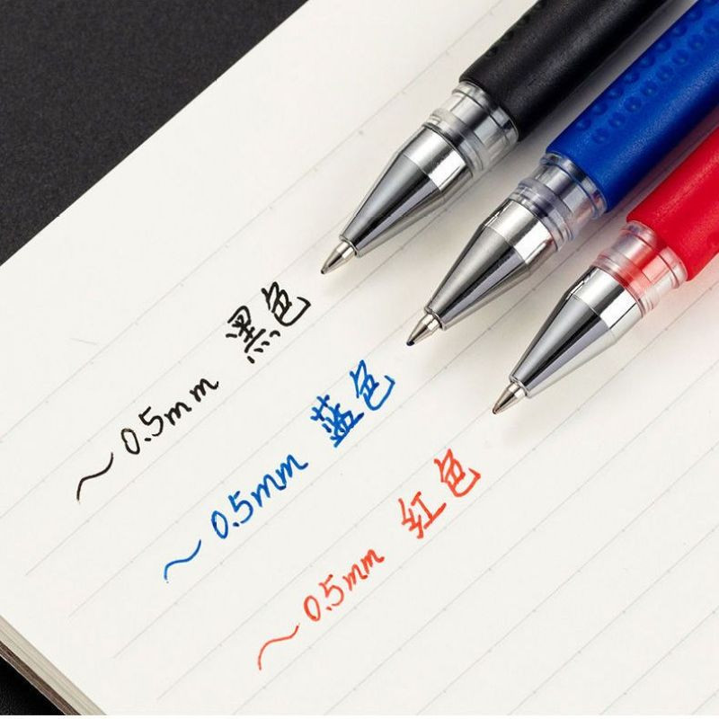 Paket gel olovke Ručke neutralne olovke Štap za punjenje 0,5 mm vrh metka Crnoplava Hemijska kemijska olovka s crvenom tintom Olovka za potpisivanje Uredski pribor za studente