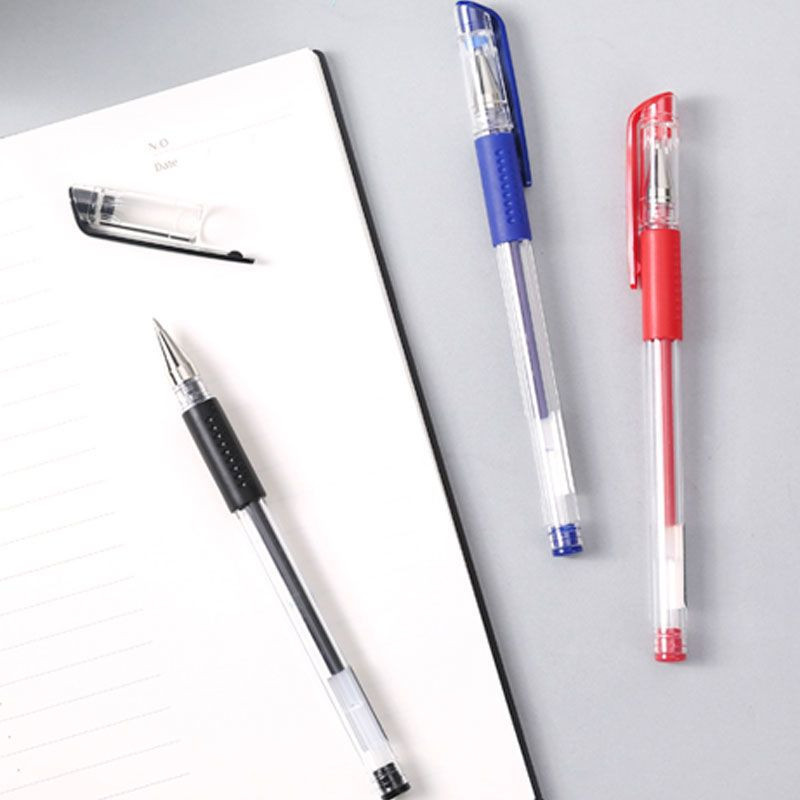 Paket gel olovke Ručke neutralne olovke Štap za punjenje 0,5 mm vrh metka Crnoplava Hemijska kemijska olovka s crvenom tintom Olovka za potpisivanje Uredski pribor za studente