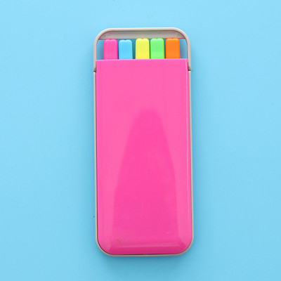 5 krāsu/kastīte Candy Colors marķieris Rokā turama pārnēsājama viegla fluorescējoša marķiera pildspalva zīmēšanai rakstāmie pildspalvas kancelejas piederumi