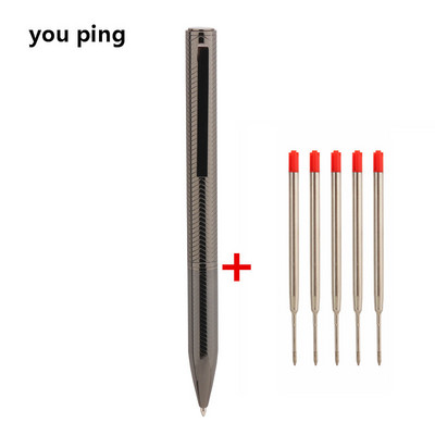 Nauji aukštos kokybės 738 metalo spalvos mokyklos mokinių biuro reikmenys tušinukai