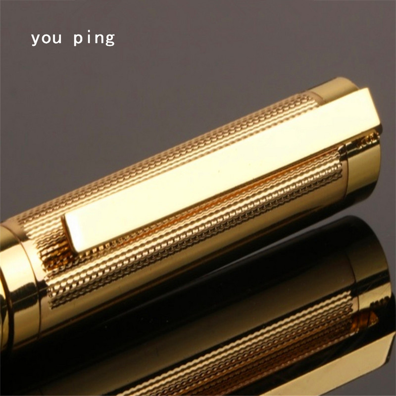 Luksuzna kvaliteta 155 Metalna poslovna uredska kemijska olovka srednjeg vrha Novoškolski pribor za pisanje