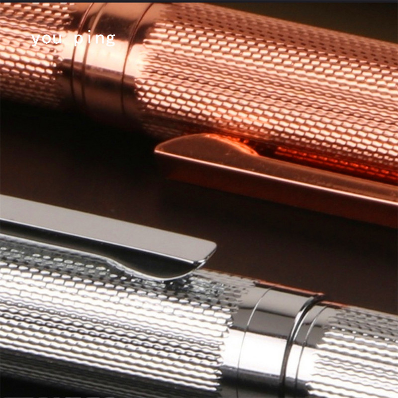 Luksuzna kvaliteta 155 Metalna poslovna uredska kemijska olovka srednjeg vrha Novoškolski pribor za pisanje