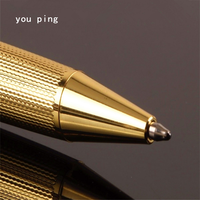 Luksuzna kvaliteta 155 Metalna poslovna uredska kemijska olovka srednjeg vrha Novoškolski pribor za pisanje